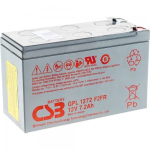 Аккумулятор GPL1272 F2 FR для ИБП CSB GPL1272F2FRCSB