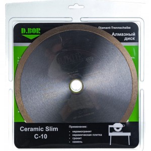 Диск алмазный Ceramic Slim C-10 (250x1.8x30/25.4 мм) D.BOR CS-C-10-0250-030