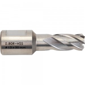 Сверло корончатое HSS по металлу (13х30/63 мм; Weldon 19) D.BOR CD-HSS-030-013-W