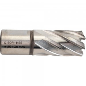 Сверло корончатое HSS по металлу (20х30/63 мм; Weldon 19) D.BOR CD-HSS-030-020-W