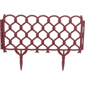 Декоративный забор Дачная мозаика Фаберже бордовый 15305