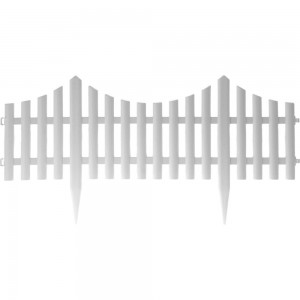 Декоративный заборчик-штакетник Дачная мозаика Модерн белый 10605