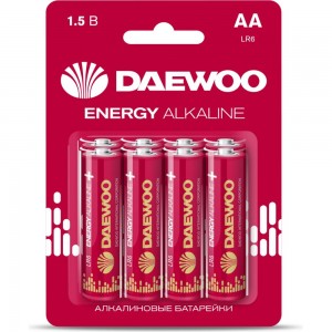 Алкалиновая батарейка DAEWOO LR 6 ENERGY Alkaline 2021 BL-8 5031081