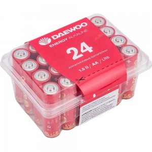 Алкалиновая батарейка DAEWOO LR 6 ENERGY Alkaline Pack-24 5029842