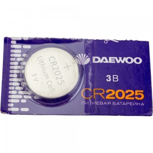 Литиевая батарейка DAEWOO CR2025 Lithium BL-5 5030206