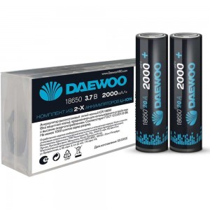 Аккумулятор DAEWOO 18650 2000мАч 20А Box-2 Li-Ion 5043374