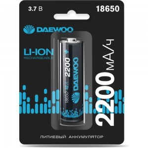 Аккумулятор DAEWOO 18650 2200мАч 10А BL-1 Li-Ion 5043329