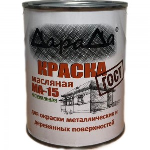 Масляная краска ДараДа МА-15 коричневая 0,8 кг DMA15BN08