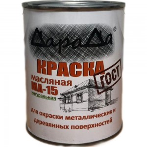 Масляная краска ДараДа МА-15 белая 0,8 кг DMA15W08