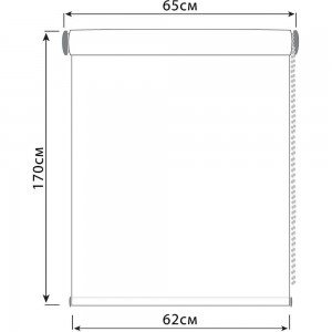 Универсальная рулонная штора DDA Бриз 76447