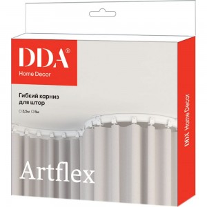 Карниз для штор DDA ArtFlex PVC гибкий белый 3.5 м 59881