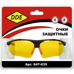 Очки защитные желтые DDE 647-635