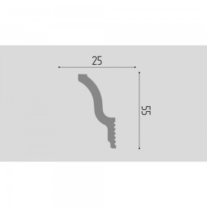 Карниз П17 Де-Багет 55/25