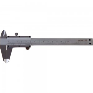 Нониусный штангенциркуль DeBever 125 мм 0.05 мм тип I, ГОСТ 166-89 со сборной рамкой DB-S-VC12505