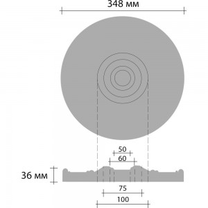 Потолочная розетка Decomaster DM-0361A 