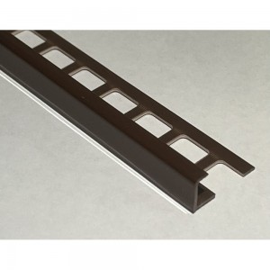 Наружный профиль для плитки DECONIKA 8 мм, 2.5 м, 019-G Коричневый глянец Д-Пл8-Н 019-0 КОР-Г