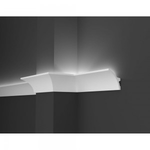 Потолочный карниз Decor-Dizayn ударопрочный влагостойкий под LED подсветку 80Х40Х2000 мм DD512