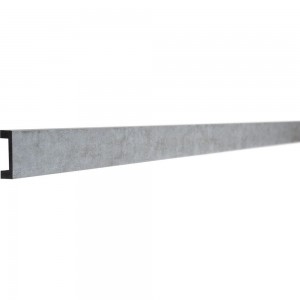 Рейка интерьерная ударопрочная влагостойкая Decor-Dizayn серый бархат 40x15x3000 мм 618-25