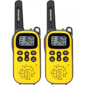 Комплект из двух радиостанций Decross DC43 Yellow Twin EU без ЗУ DC4311100002000