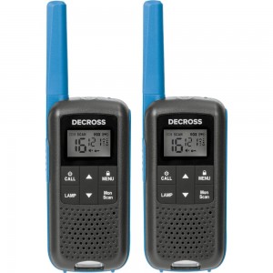 Комплект из двух радиостанций Decross DC63 Blue Twin EU с ЗУ DC6314104302000
