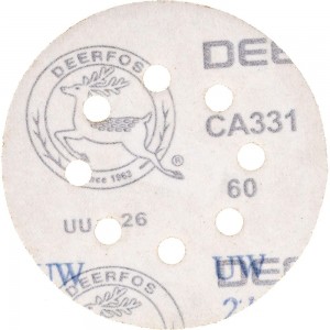 Круг шлифовальный на бумаге СА331 (125 мм; 8 отверстий; Р60) Deerfos 7930091773749
