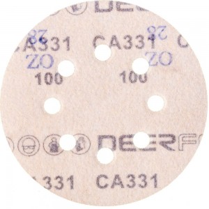 Круг шлифовальный на бумаге СА331 (125 мм; 8 отверстий; Р100) Deerfos 7930091773763