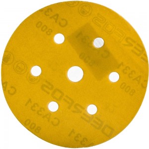 Круг шлифовальный на бумаге СА331 (150 мм; 6+1 отверстий; Р800) Deerfos 7930091773565