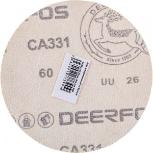 Круг шлифовальный на бумаге СА331 (125 мм; без отверстий; Р60) Deerfos 7930091773909