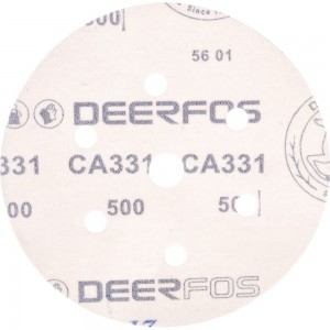 Круг шлифовальный на бумаге СА331 (150 мм; 6+1 отверстий; Р500) Deerfos 7930091773541