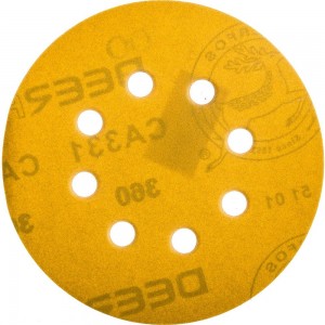 Круг шлифовальный на бумаге СА331 (125 мм; 8 отверстий; Р360) Deerfos 7930091773848