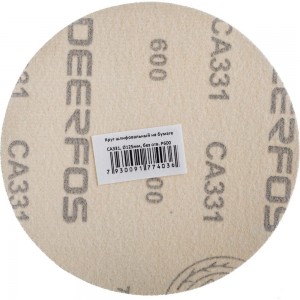 Круг шлифовальный на бумаге СА331 (125 мм; без отверстий; Р600) Deerfos 7930091774036