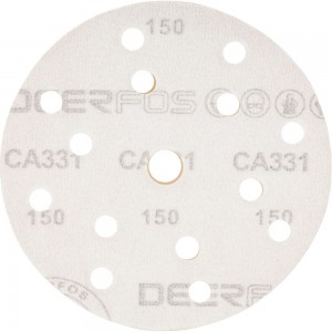 Круг шлифовальный на бумаге СА331 (150 мм; 15 отверстий; Р150) Deerfos 7930091773305