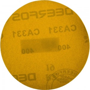Круг шлифовальный на бумаге СА331 (125 мм; без отверстий; Р400) Deerfos 7930091774012