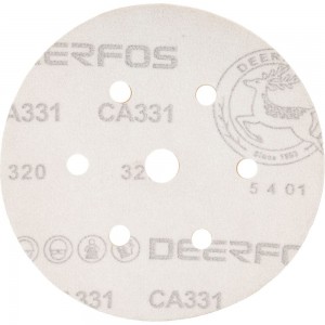 Круг шлифовальный на бумаге СА331 (150 мм; 6+1 отверстий; Р320) Deerfos 7930091773510