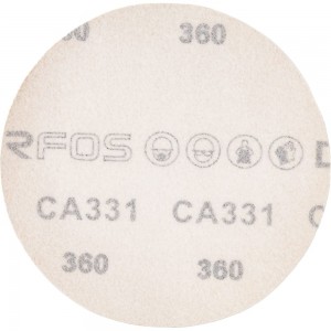Круг шлифовальный на бумаге СА331 (125 мм; без отверстий; Р360) Deerfos 7930091774005