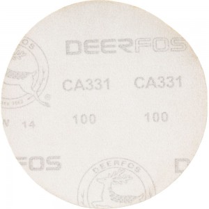 Круг шлифовальный на бумаге СА331 (150 мм; без отверстий; Р100) Deerfos 7930091773619