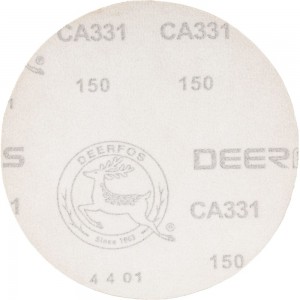 Круг шлифовальный на бумаге СА331 (150 мм; без отверстий; Р150) Deerfos 7930091773633