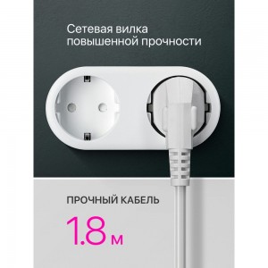 Удлинитель с заземлением Defender E418 1.8 м, 4 розетки 99225