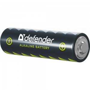 Алкалиновая батарейка Defender LR6-4B AA, в блистере 4 шт 56012
