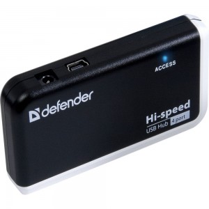 Универсальный USB разветвитель Defender Quadro Infix USB2.0, 4 порта 83504