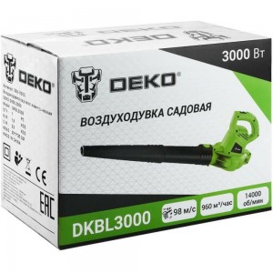 Садовая электрическая воздуходувка DEKO DKBL3000 065-0953