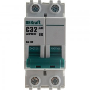 Автоматический выключатель DEKraft ВА101-2P-032A-C 11069DEK 121913