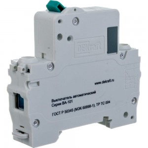 Автоматический выключатель DEKraft ВА101-1P-016A-C 11054DEK 121896
