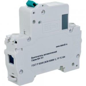 Автоматический выключатель DEKraft ВА101-1P-006A-C 11052DEK 121894