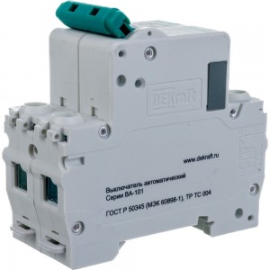 Автоматический выключатель DEKraft ВА101-2P-010A-C 11065DEK 121909
