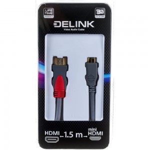 Шнур HDMI-mini HDMI delink 1,5м 13051