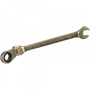 Комбинированный трещоточный ключ с шарниром 10 мм ДТ 200/5 Дело Техники 515410