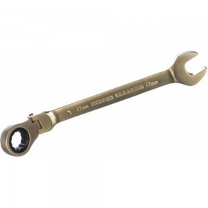Комбинированный трещоточный ключ с шарниром 17 мм ДТ 100/5 Дело Техники 515417