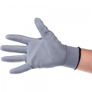 Полиэстеровые перчатки с полиуретановым покрытием Delta Plus VE702PG, р. 9 VE702PG09