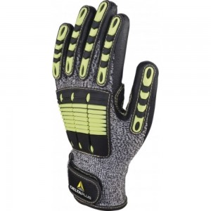 Трикотажные антипорезные перчатки с нитриловым покрытием Delta Plus VV910JA, р. 9, VV910JA09